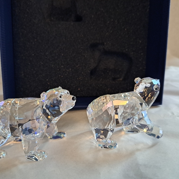 Swarovski SCS 2011 Polar bear cubs w boxes and  COA - Picture 3 of 14